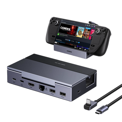 UGREEN Steam Deck Docking Station (6-in-1, 4K@120Hz, 100W, Gigabit Ethernet)