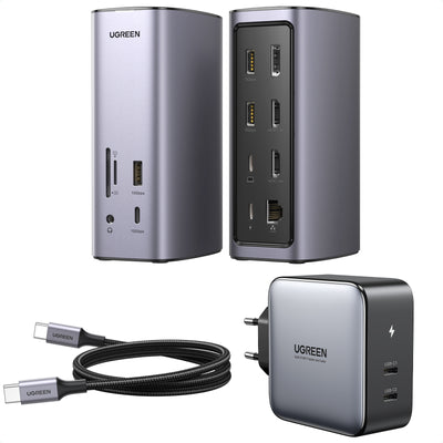 Station d'accueil universelle Ugreen Revodok Pro 312 triple écran 12-en-1 USB C 8K