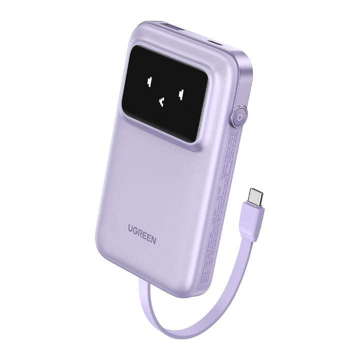 UGREEN Uno 10,000mAh 30W Power Bank with Built - in USB - C Cable - UGREEN EU