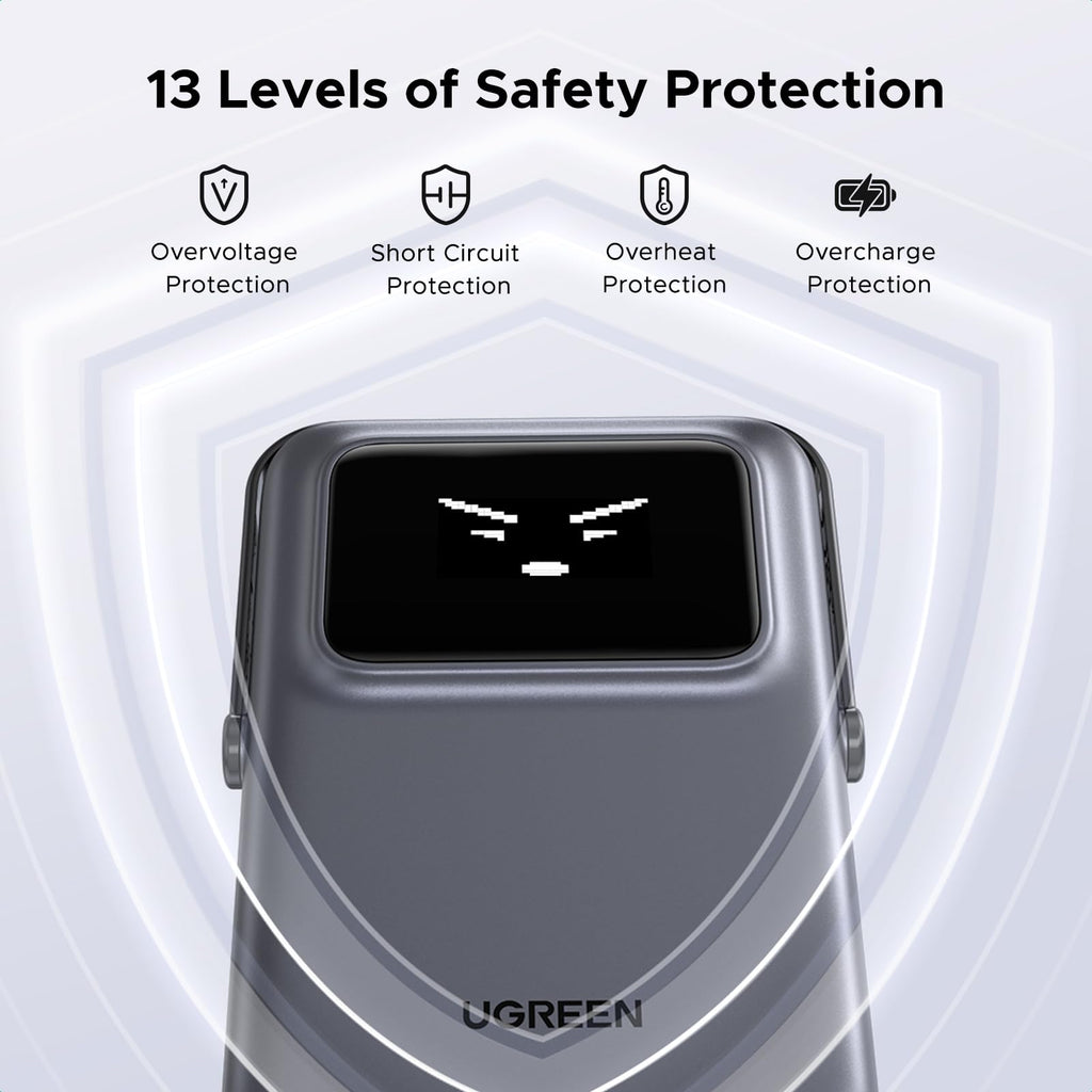 UGREEN Uno 10000mAh Magsafe Magnetic Power Bank, 13 levels of safety protection