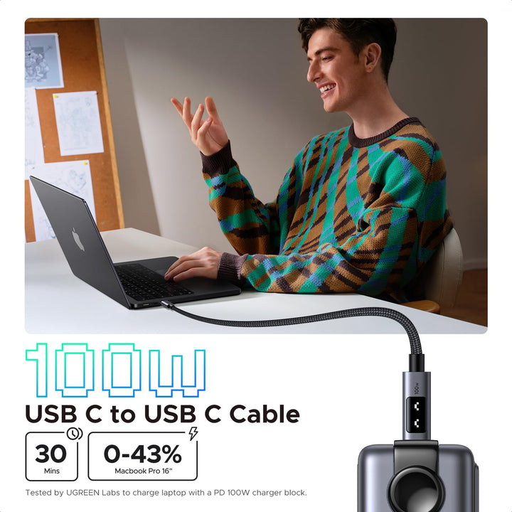 UGREEN Uno 100W USB C to USB C Cable - UGREEN EU