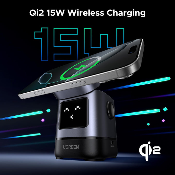 UGREEN UNO 15W Qi2 MagSafe Adjustable Charging Station - UGREEN EU