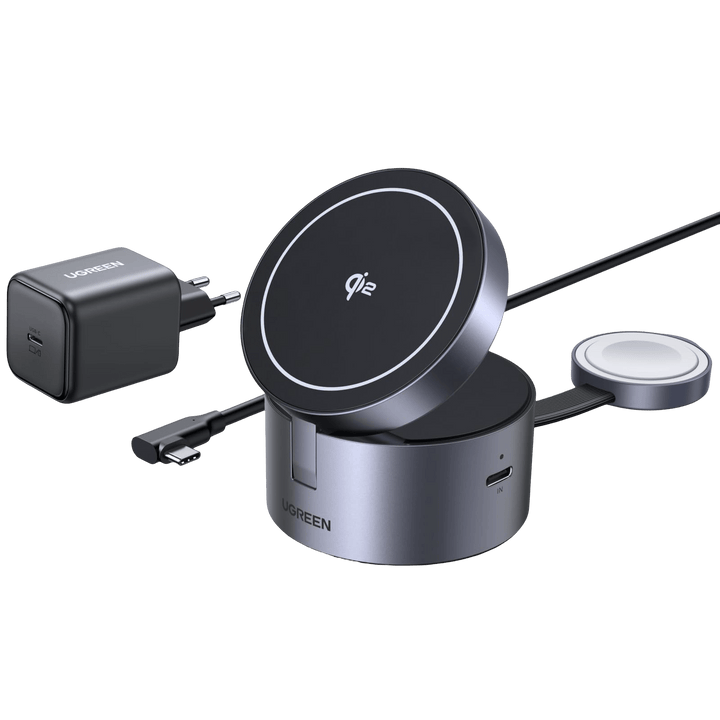 UGREEN UNO 3 - in - 1 Magnetic Wireless Charger 25W (MagSafe compatible) - UGREEN EU