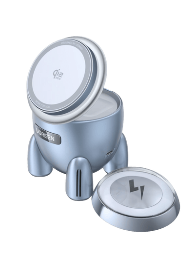 UGREEN UNO Dual Magnetic 2-in-1 Wireless Charger 30W (MagSafe Compatible)