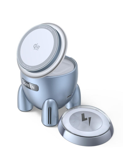 UGREEN UNO Dual Magnetic 2-in-1 Wireless Charger 30W (MagSafe Compatible)