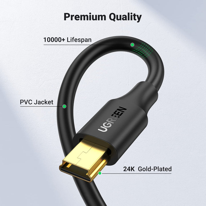 UGREEN USB 2.0 Data Cable, Mini USB charging cable USB A to Mini USB - UGREEN EU