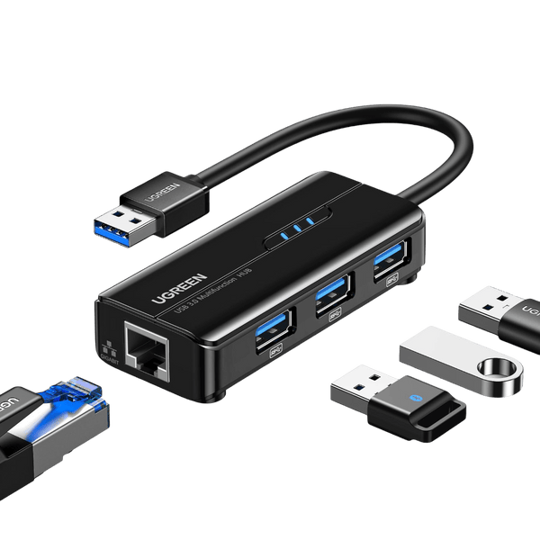 UGREEN USB 3.0 Hub Ethernet Adapter - UGREEN EU