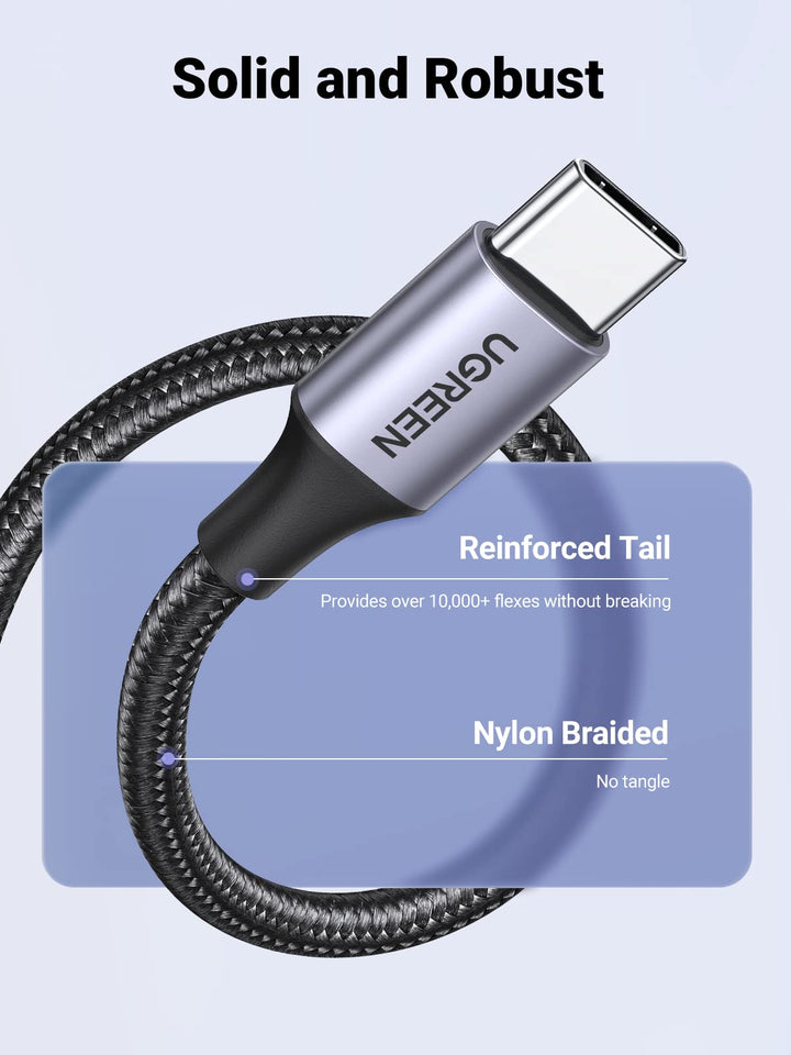 UGREEN USB A to USB C Fast Charging Braided Cable, 3.3FT - UGREEN EU