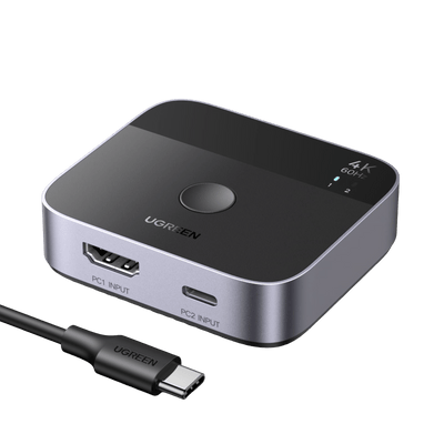 UGREEN USB-C και HDMI 2-σε-1 Διακόπτης Εξόδου 4K@60Hz