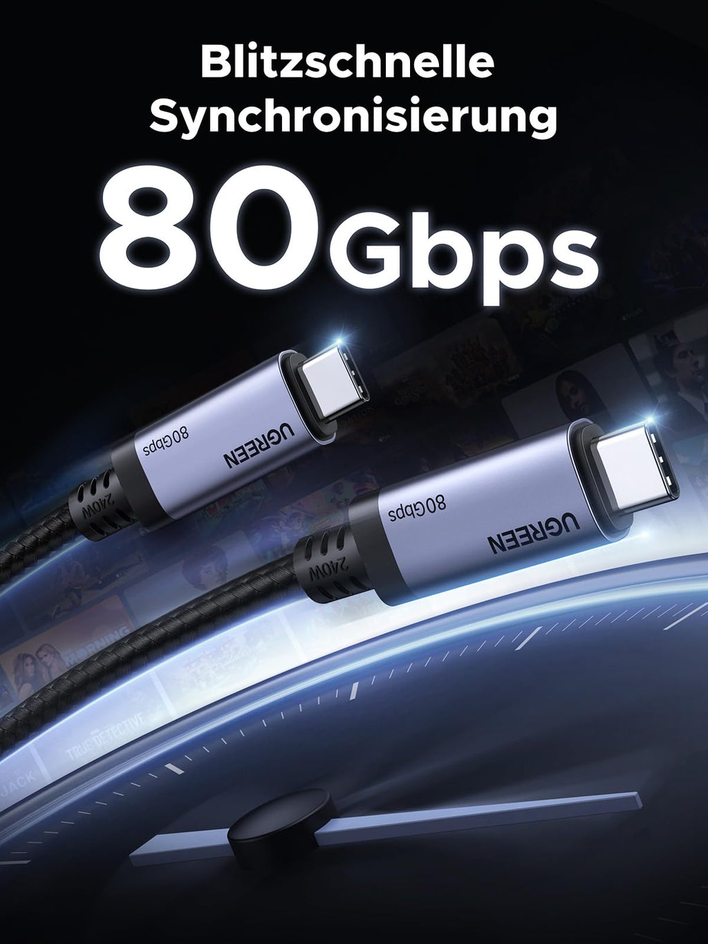 UGREEN USB - C Cable (240W, 80Gbps, 16K@60Hz) - UGREEN EU