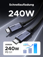 UGREEN USB - C Cable (240W, 80Gbps, 16K@60Hz) - UGREEN EU