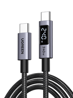 UGREEN USB-C-kábel (240 W, 2 m, digitális kijelző)