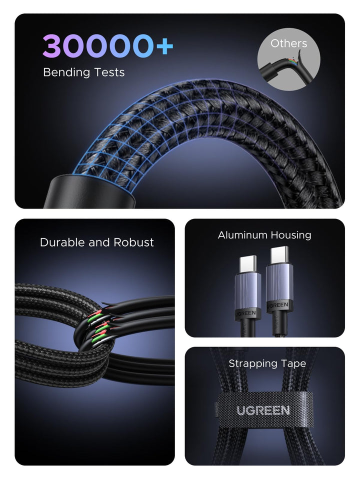 UGREEN USB - C Fast Charging Cable (240W, E - Marker Chip, 480Mbps) - UGREEN EU