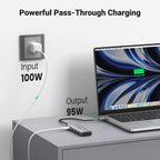 UGREEN USB C Hub 4K 60Hz, 6-in-1 USB C to USB Adapter with 100W PD, HDMI Adapter, USB3.0, SD/TF Card Reader, USB-C Multiport Adapter Type C Dongle for MacBook Pro Air, iPhone 15 Pro/Pro Max Dell, HP - UGREEN EU