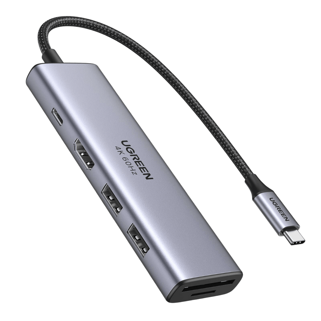 UGREEN USB C Hub 4K 60Hz, 6 - in - 1 USB C to USB Adapter with 100W PD, HDMI Adapter, USB3.0, SD/TF Card Reader, USB - C Multiport Adapter Type C Dongle for MacBook Pro Air, iPhone 15 Pro/Pro Max Dell, HP - UGREEN EU