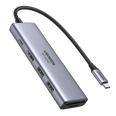UGREEN USB C Hub 4K 60Hz, 6-in-1 USB C to USB Adapter