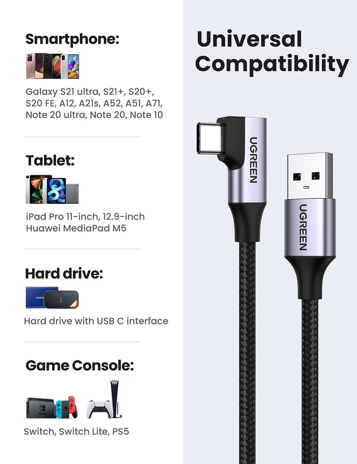 UGREEN USB to USB C Cable 3.0 Fast Charging - UGREEN EU