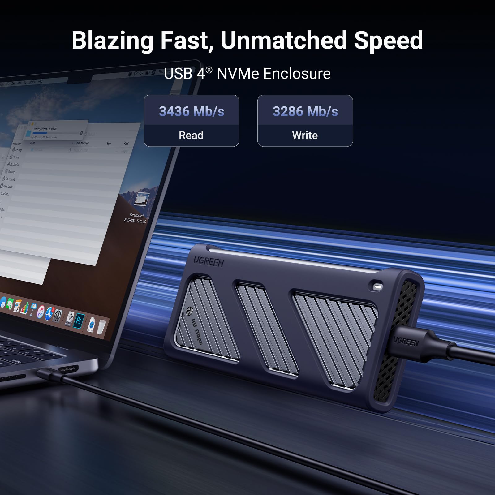 UGREEN USB4 M.2 NVMe SSD Enclosure 40Gbps 8TB | UGREEN EU