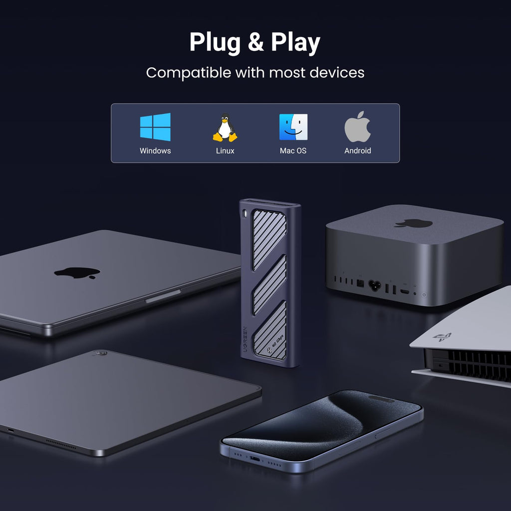 UGREEN USB4 M.2 NVMe SSD Enclosure 40Gbps 8TB - UGREEN EU