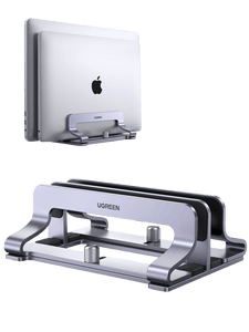 UGREEN Vertical Laptop Stand Holder Desk Dual Aluminum Dock Compatible
