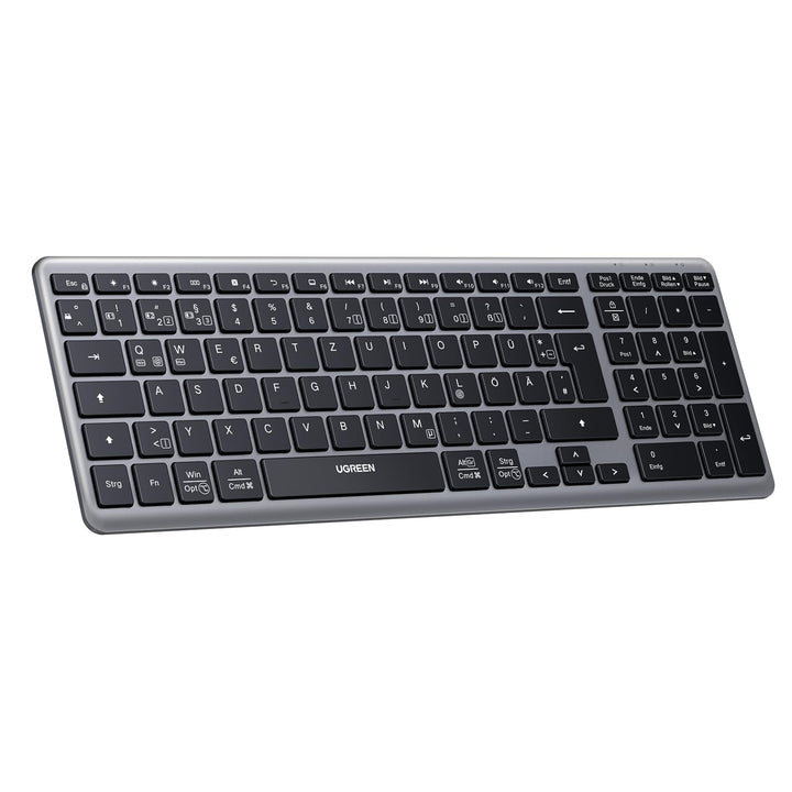 UGREEN Wireless Bluetooth Keyboard (BT5.0+2.4G), Rechargeable Ultra - Slim with Numeric Keypad - UGREEN EU