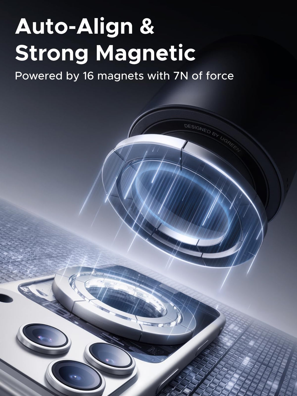 UGREEN Zapix 2 - in - 1 Magnetic Charger Stand (Qi2 25W, MagSafe Compatible) - UGREEN EU