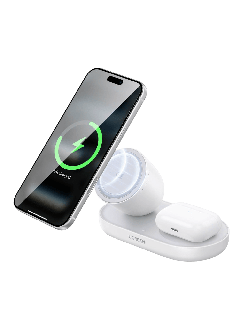 UGREEN Zapix 2 - in - 1 Magnetic Charger Stand (Qi2 25W, MagSafe Compatible) - UGREEN EU