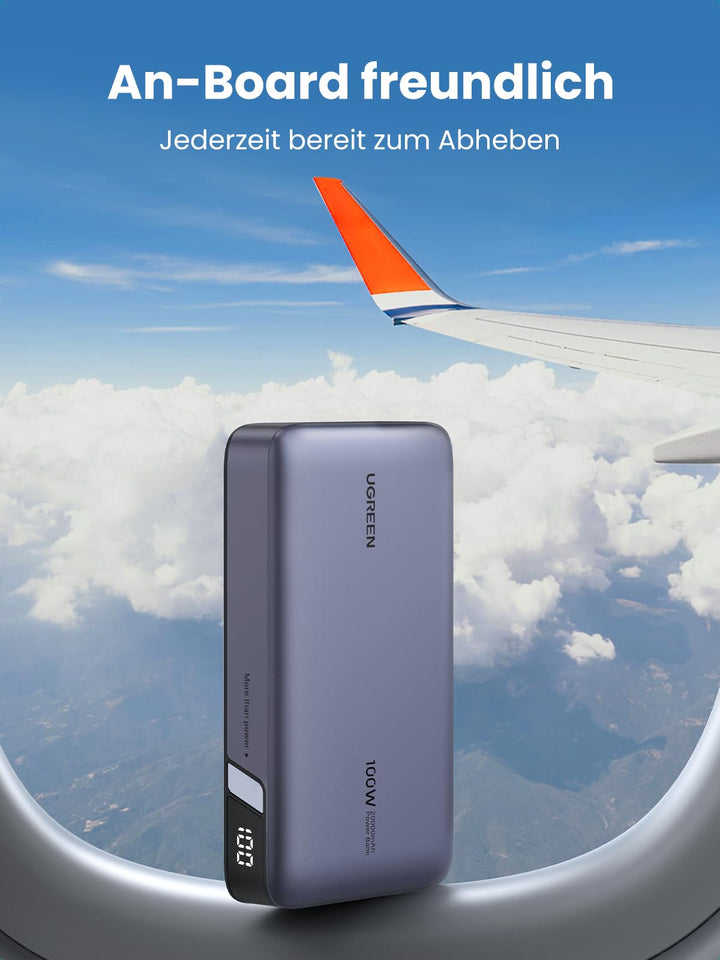 UGREEN Power Bank 20000mAh 22.5W, Batería Externa con Cable USB-C UGREEN Power Bank 20000mAh 22.5W, Batería Externa con Cable USB-C