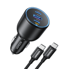UGREEN 130W 3-Port PD 100W PD3.0/QC4.0/PPS Fast Car Charger - UGREEN