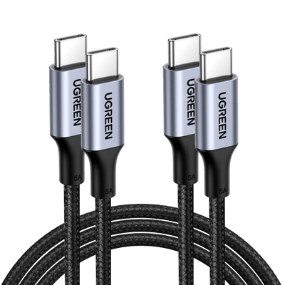 Σετ 2 καλωδίων φόρτισης UGREEN USB C σε USB C 100W Power Delivery