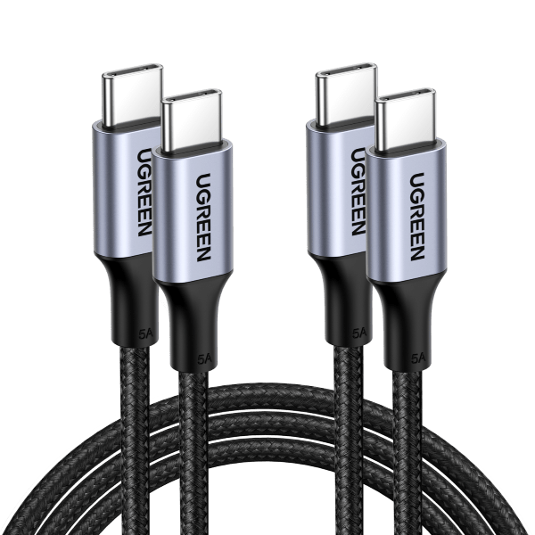 UGREEN USB to USB C Cable 2-Pack 3A USB A to USB C Cable Braid USB C  Charger Cable for iPhone 15/15 Plus/15 Pro/Samsung Galaxy