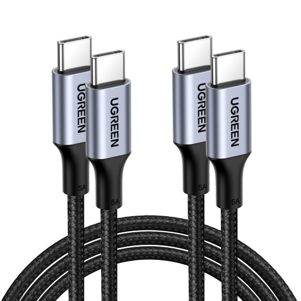 Confezione da 2 cavi caricatore UGREEN USB C a USB C 100W Power Delivery