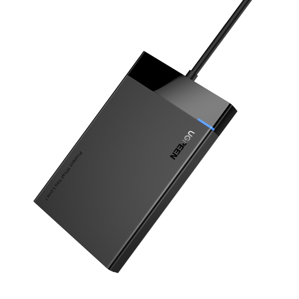 UGREEN 2.5 Inch Hard Drive Enclosure, External USB 3.0 Hard Disk Case SATA HDD Caddy - UGREEN