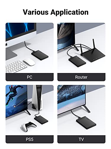 UGREEN 2.5 Inch Hard Drive Enclosure SATA HDD Caddy External USB 3.0 Hard Disk Case - UGREEN