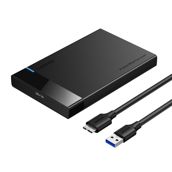 UGREEN 2.5 Inch Hard Drive Enclosure SATA HDD Caddy External USB 3.0 Hard Disk Case - UGREEN