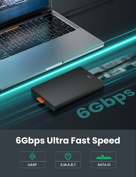 Ugreen 2.5 Inch USB C 3.1 6Gbps Hard Drive Enclosure UGREEN EU