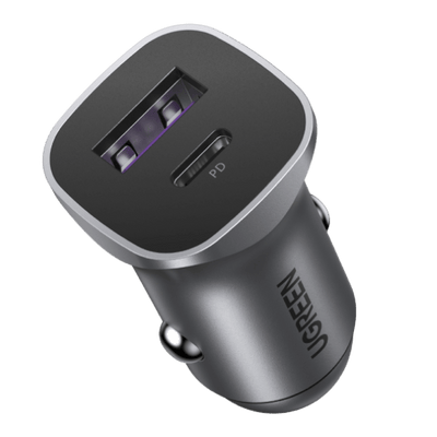 Φορτιστής αυτοκινήτου UGREEN 30W με καλώδιο USB C 60W PD&QC3.0 για γρήγορη φόρτιση