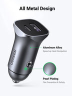 Ugreen 30W Car Charger with 60W USB C Cable PD&QC3.0 Fast Charge - UGREEN