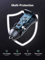Ugreen 30W Car Charger with 60W USB C Cable PD&QC3.0 Fast Charge - UGREEN