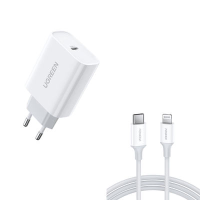 Ugreen 30W USB C Charger With PD3.0 & 1m Lightning Cable