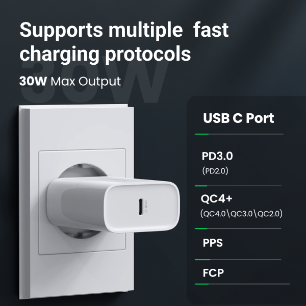 Ugreen 30W USB C Charger With PD3.0 - UGREEN