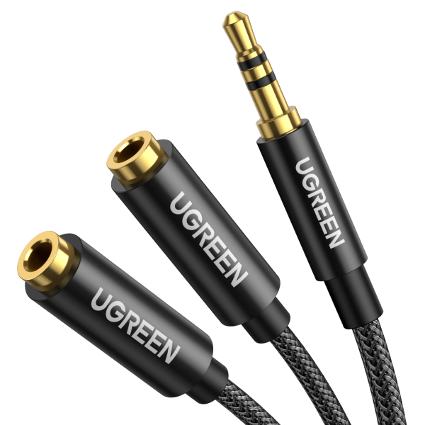 UGREEN Cable de audio de 0.138 in trenzado de 4 polos estéreo de alta  fidelidad TRRS Jack blindado macho a macho, cable AUX compatible con iPad