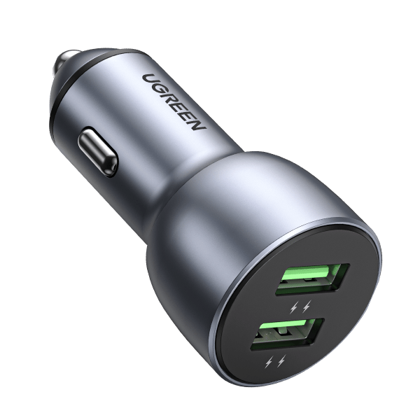 UGREEN 36W QC3.0 Car Charger with USB C Cable Dual USB Ports