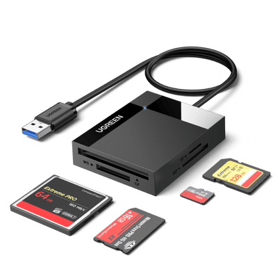 UGREEN 4-in-1 USB 3.0 to SD CF TF MS Card Adapter