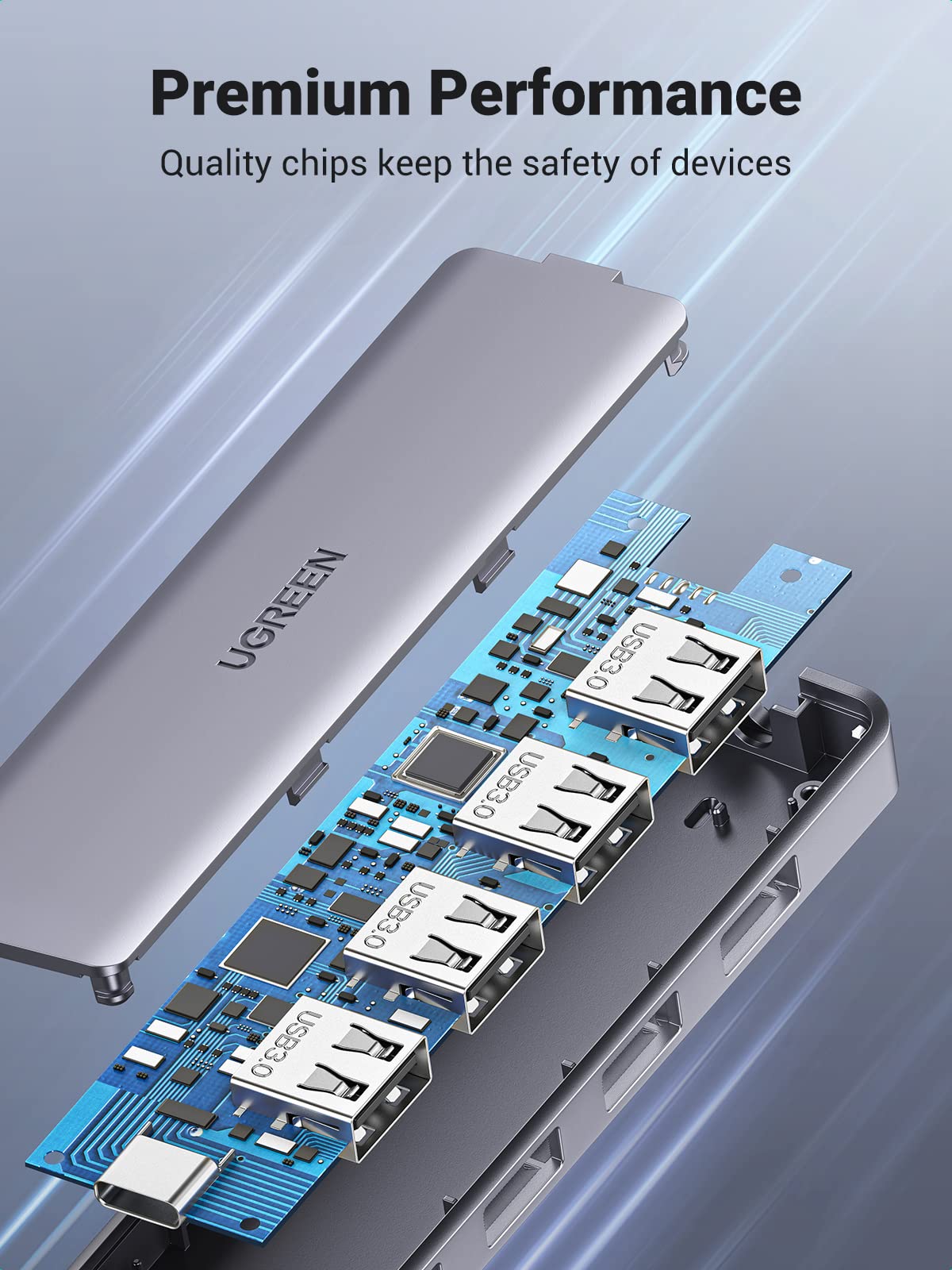 Ugreen 4-in-1 USB C Hub - UGREEN