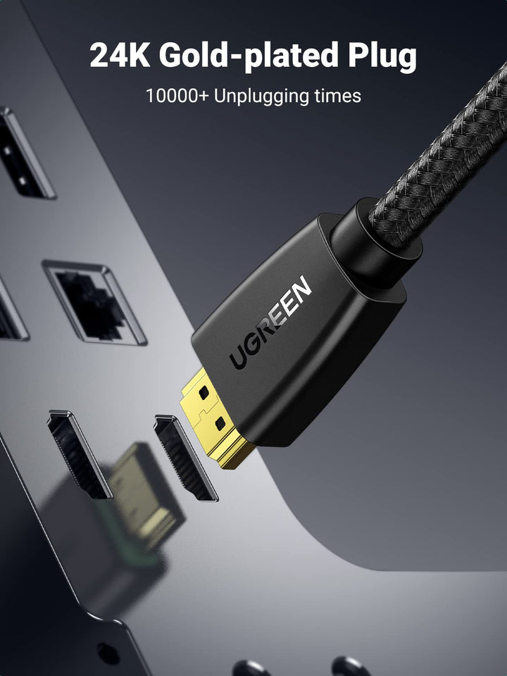 UGREEN Cable Alargador HDMI, 4K@60Hz Cable de Extensión HDMI Macho a Hembra  Soporte 18Gbps, 3D, HDR, ARC, Ethernet, Compatible con TV Stick, Roku,  Chromecast, Blu-Ray, Xbox One, PS4, Switch, 0,5M : 
