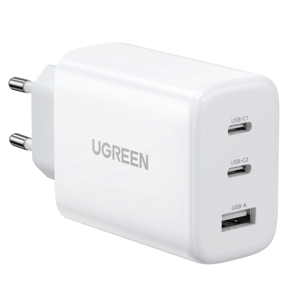 Carregador USB C UGREEN 65W com 3 portas