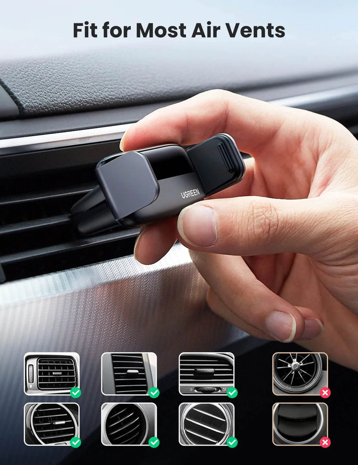 UGREEN Air Vent Car Phone Holder Reliable Stable 360 Rotation - UGREEN
