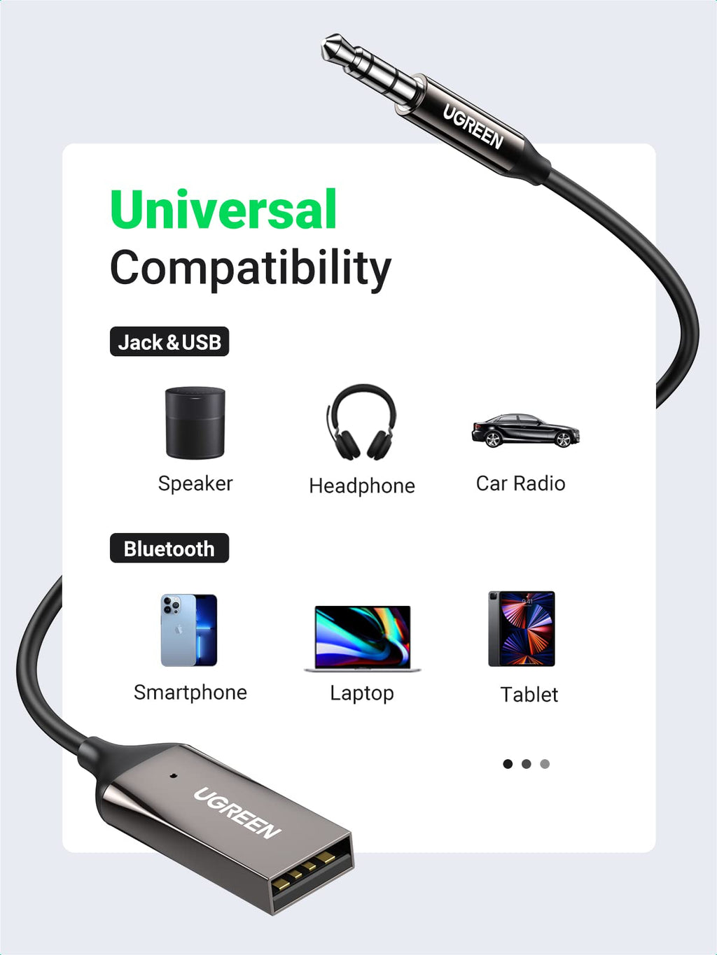 Ugreen Bluetooth Aux Adapter - UGREEN