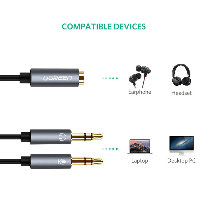 Headphone Splitter Cable for PC UGREEN EU - Main Image